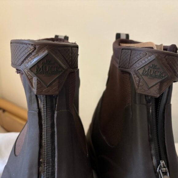 Original Muck Boots Mid Zip Ankle Waterproof Dark Brown NWT No Box Mens 10 - Picture 8 of 8